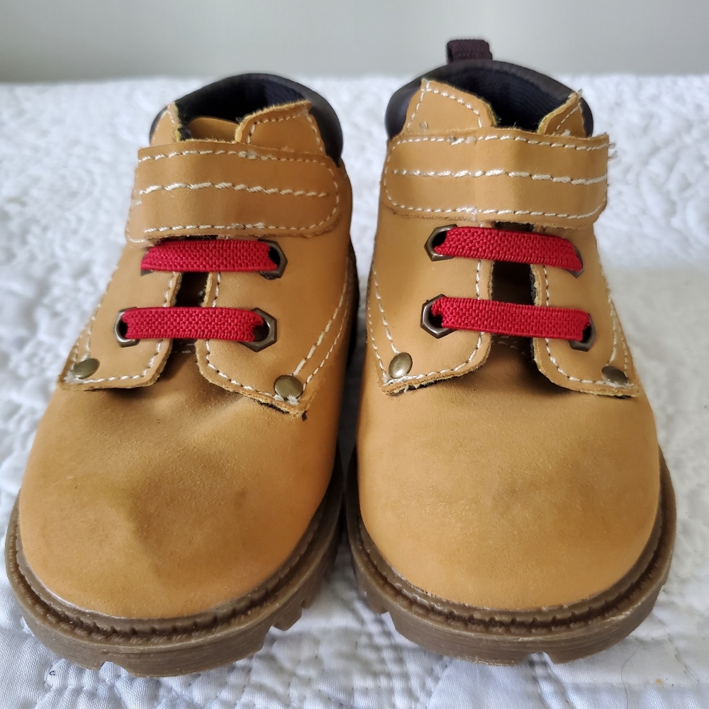 NWOT BRAHMA Tan Infant Tucker, Velcro Closure Work Boots